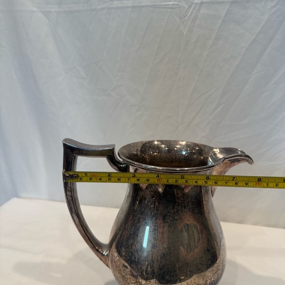 Antique Art Deco 1920s American Silver Plated Pitcher by E.G. Webster & Son, NY - Picture 8 of 9
